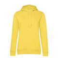Felpa Organic con cappuccio donna giallo / XS - personalizzabile con logo
