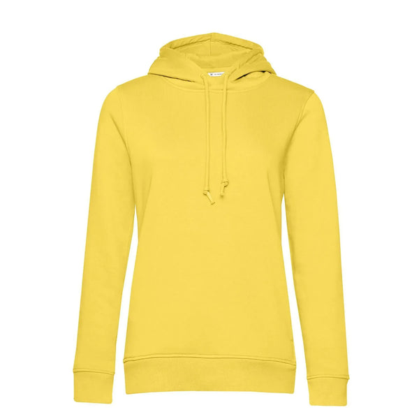 Felpa Organic con cappuccio donna giallo / XS - personalizzabile con logo