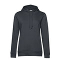 Felpa Organic con cappuccio donna grigio / XS - personalizzabile con logo