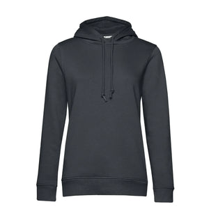 Felpa Organic con cappuccio donna grigio / XS - personalizzabile con logo