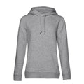 Felpa Organic con cappuccio donna heather grey / XS - personalizzabile con logo