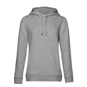 Felpa Organic con cappuccio donna heather grey / XS - personalizzabile con logo