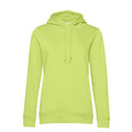 Felpa Organic con cappuccio donna lime / XS - personalizzabile con logo