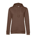 Felpa Organic con cappuccio donna marrone / XS - personalizzabile con logo