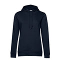 Felpa Organic con cappuccio donna navy blue / XS - personalizzabile con logo