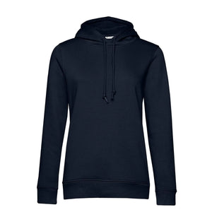 Felpa Organic con cappuccio donna navy blue / XS - personalizzabile con logo