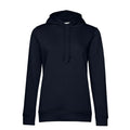 Felpa Organic con cappuccio donna navy / XS - personalizzabile con logo