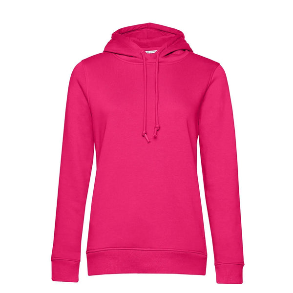 Felpa Organic con cappuccio donna rosa / XS - personalizzabile con logo
