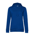 Felpa Organic con cappuccio donna royal / XS - personalizzabile con logo