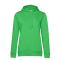 Felpa Organic con cappuccio donna verde / XS - personalizzabile con logo