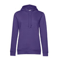 Felpa Organic con cappuccio donna viola / XS - personalizzabile con logo