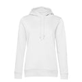 Felpa Organic con cappuccio donna white / XS - personalizzabile con logo