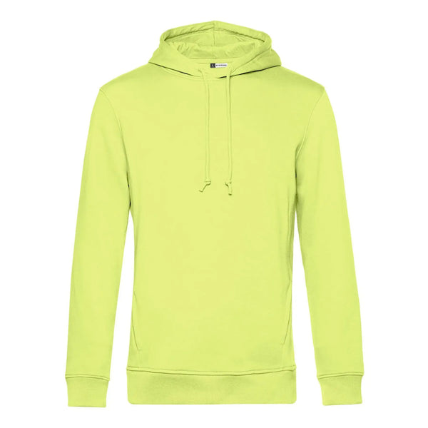 Felpa Organic con cappuccio lime / XS - personalizzabile con logo