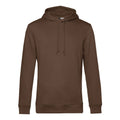 Felpa Organic con cappuccio marrone / XS - personalizzabile con logo