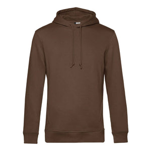 Felpa Organic con cappuccio marrone / XS - personalizzabile con logo