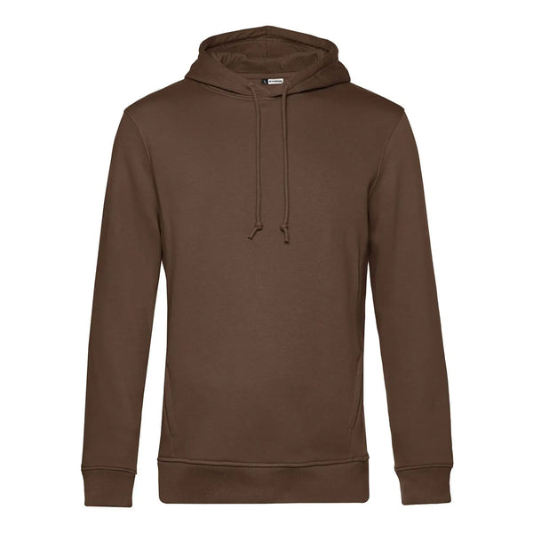 Felpa Organic con cappuccio marrone / XS - personalizzabile con logo