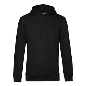 Felpa Organic con cappuccio nero / XS - personalizzabile con logo