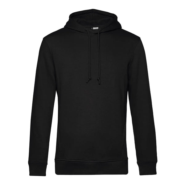 Felpa Organic con cappuccio nero / XS - personalizzabile con logo