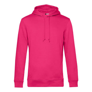 Felpa Organic con cappuccio rosa / XS - personalizzabile con logo