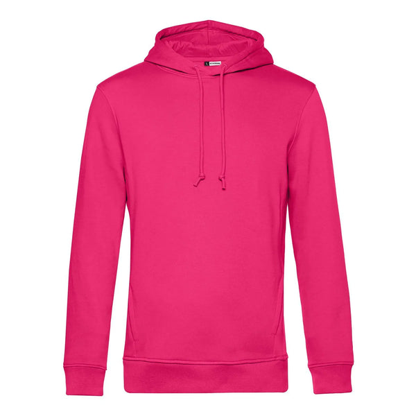 Felpa Organic con cappuccio rosa / XS - personalizzabile con logo