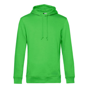 Felpa Organic con cappuccio verde / XS - personalizzabile con logo