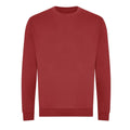 Felpa Organic Sweat rosso / XS - personalizzabile con logo