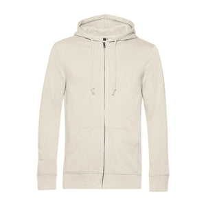 Felpa Organic Zip bianco / XS - personalizzabile con logo