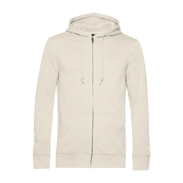 Felpa Organic Zip bianco / XS - personalizzabile con logo
