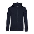 Felpa Organic Zip blu / XS - personalizzabile con logo