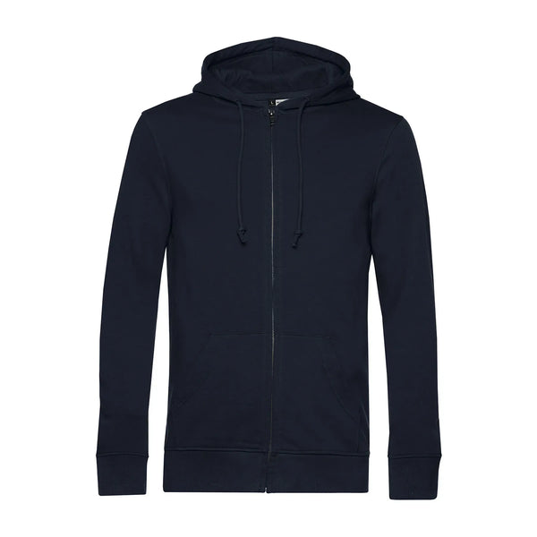 Felpa Organic Zip blu / XS - personalizzabile con logo