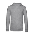 Felpa Organic Zip heather grey / XS - personalizzabile con logo
