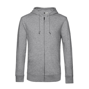 Felpa Organic Zip heather grey / XS - personalizzabile con logo