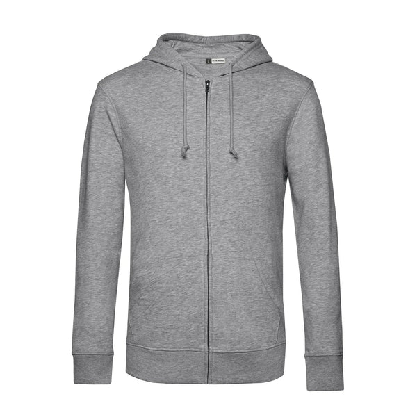 Felpa Organic Zip heather grey / XS - personalizzabile con logo