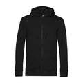 Felpa Organic Zip nero / XS - personalizzabile con logo