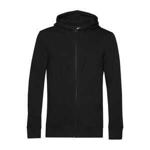 Felpa Organic Zip nero / XS - personalizzabile con logo