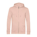 Felpa Organic Zip rosa / XS - personalizzabile con logo