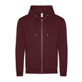 Felpa Organic Zoodie bordeaux / XS - personalizzabile con logo