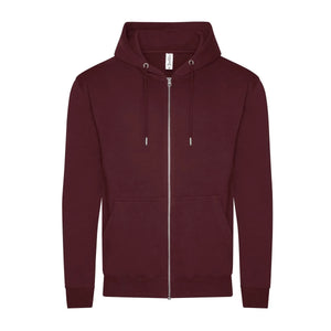 Felpa Organic Zoodie bordeaux / XS - personalizzabile con logo