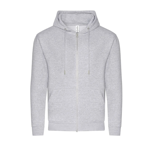 Felpa Organic Zoodie heather grey / XS - personalizzabile con logo