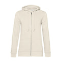Felpa Organica Zip donna bianco / XS - personalizzabile con logo