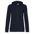 Felpa Organica Zip donna blu / XS - personalizzabile con logo