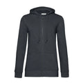 Felpa Organica Zip donna grigio / XS - personalizzabile con logo
