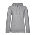 Felpa Organica Zip donna heather grey / XS - personalizzabile con logo