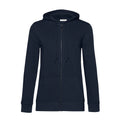 Felpa Organica Zip donna navy blue / XS - personalizzabile con logo