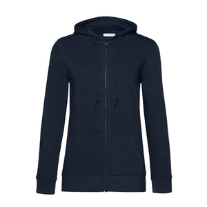 Felpa Organica Zip donna navy blue / XS - personalizzabile con logo