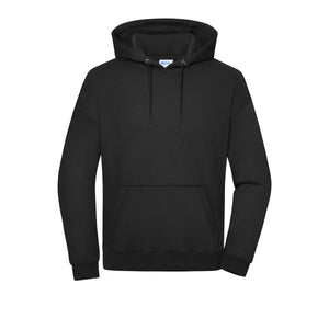 Felpa Oversized  cappuccio Unisex nero / XXS - personalizzabile con logo