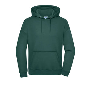 Felpa Oversized  cappuccio Unisex verde / XXS - personalizzabile con logo