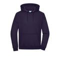 Felpa Oversized  cappuccio Unisex viola / XXS - personalizzabile con logo