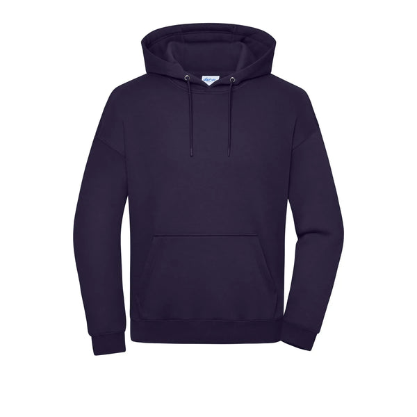 Felpa Oversized  cappuccio Unisex viola / XXS - personalizzabile con logo