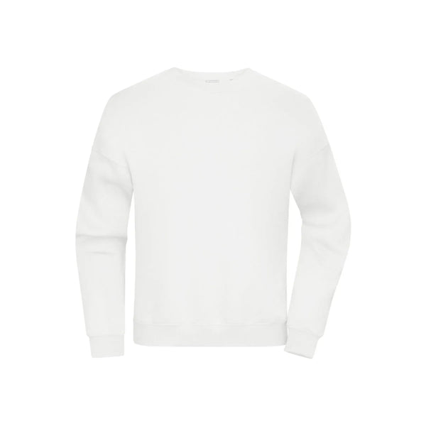 Felpa Oversized  Unisex bianco / XXS - personalizzabile con logo
